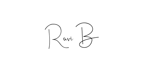 if you are searching for the best signature style for your name Ravi B. so please give up your signature search. here we have designed multiple signature styles  using Andilay-7BmLP. Ravi B signature style 4 images and pictures png