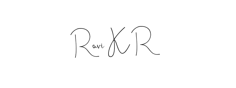 This is the best signature style for the Ravi K R name. Also you like these signature font (Andilay-7BmLP). Mix name signature. Ravi K R signature style 4 images and pictures png