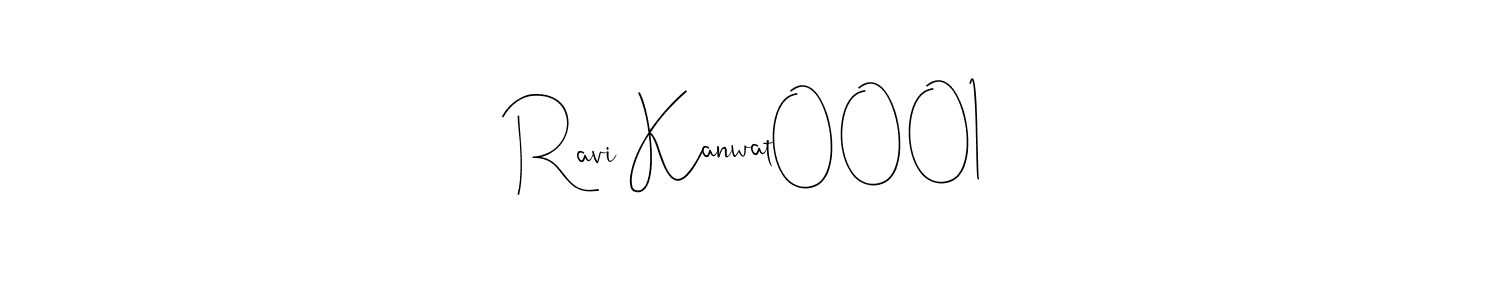 How to make Ravi Kanwat0001 name signature. Use Andilay-7BmLP style for creating short signs online. This is the latest handwritten sign. Ravi Kanwat0001 signature style 4 images and pictures png