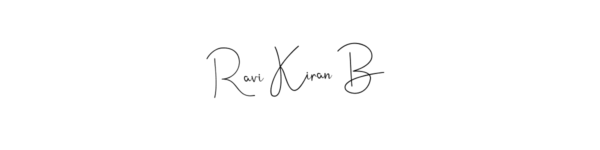 Also You can easily find your signature by using the search form. We will create Ravi Kiran B name handwritten signature images for you free of cost using Andilay-7BmLP sign style. Ravi Kiran B signature style 4 images and pictures png