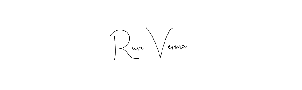 Design your own signature with our free online signature maker. With this signature software, you can create a handwritten (Andilay-7BmLP) signature for name Ravi Verma. Ravi Verma signature style 4 images and pictures png