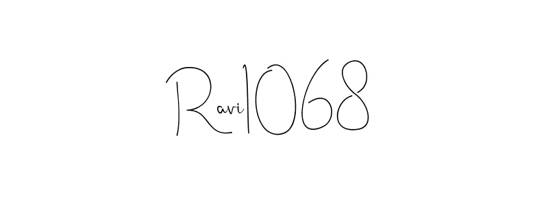 You can use this online signature creator to create a handwritten signature for the name Ravi1068. This is the best online autograph maker. Ravi1068 signature style 4 images and pictures png