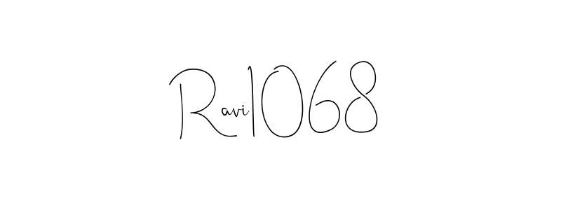 Here are the top 10 professional signature styles for the name Ravi1068. These are the best autograph styles you can use for your name. Ravi1068 signature style 4 images and pictures png