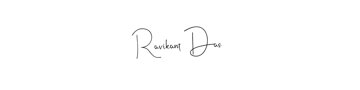 How to make Ravikant Das name signature. Use Andilay-7BmLP style for creating short signs online. This is the latest handwritten sign. Ravikant Das signature style 4 images and pictures png