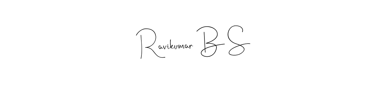Make a beautiful signature design for name Ravikumar B S. Use this online signature maker to create a handwritten signature for free. Ravikumar B S signature style 4 images and pictures png