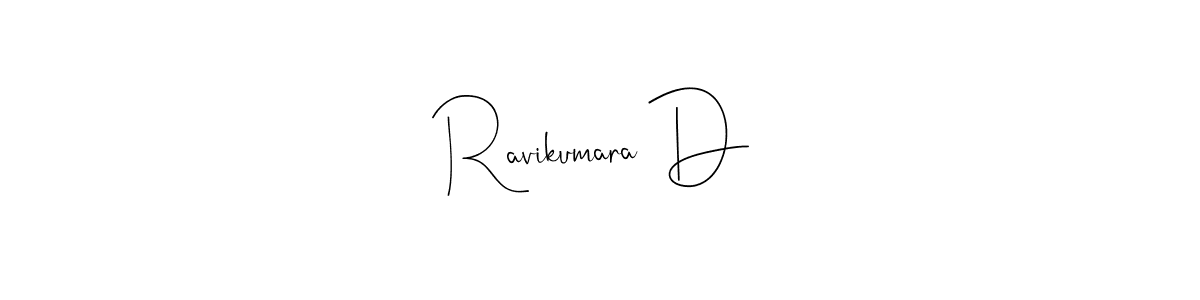 Design your own signature with our free online signature maker. With this signature software, you can create a handwritten (Andilay-7BmLP) signature for name Ravikumara D. Ravikumara D signature style 4 images and pictures png