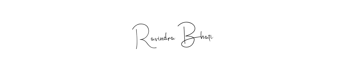 Make a beautiful signature design for name Ravindra Bhati. Use this online signature maker to create a handwritten signature for free. Ravindra Bhati signature style 4 images and pictures png