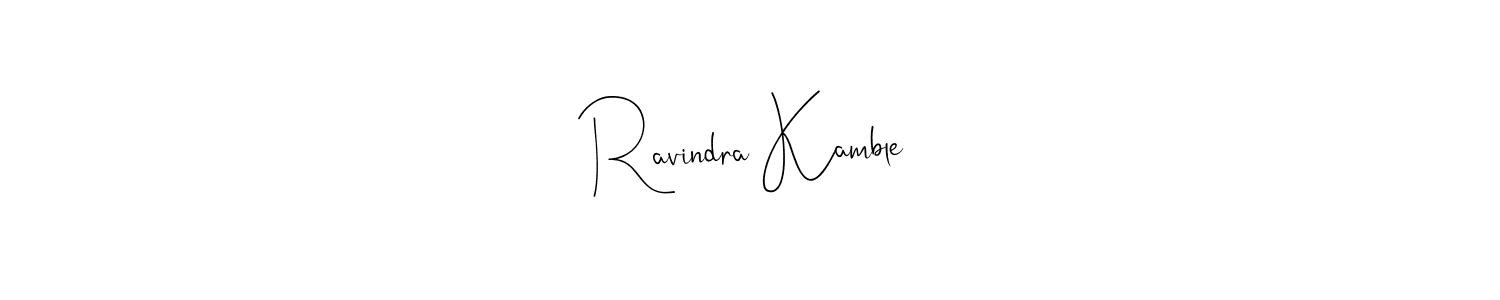 if you are searching for the best signature style for your name Ravindra Kamble. so please give up your signature search. here we have designed multiple signature styles  using Andilay-7BmLP. Ravindra Kamble signature style 4 images and pictures png