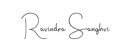 A classic penmanship look for Ravindra Sanghvi. The Andilay-7BmLP font brings timeless elegance and confidence to every signed document. Ravindra Sanghvi signature style 4 images and pictures png