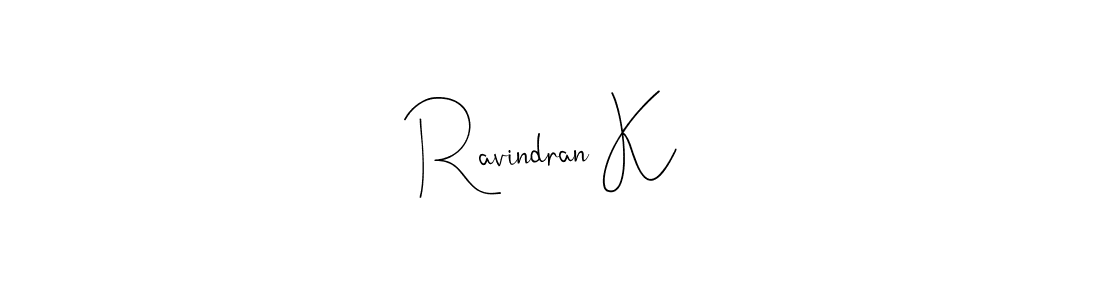 if you are searching for the best signature style for your name Ravindran K. so please give up your signature search. here we have designed multiple signature styles  using Andilay-7BmLP. Ravindran K signature style 4 images and pictures png