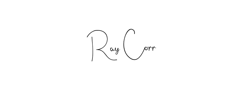 How to make Ray Corr name signature. Use Andilay-7BmLP style for creating short signs online. This is the latest handwritten sign. Ray Corr signature style 4 images and pictures png