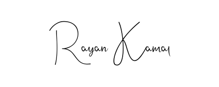 This is the best signature style for the Rayan Kamal name. Also you like these signature font (Andilay-7BmLP). Mix name signature. Rayan Kamal signature style 4 images and pictures png