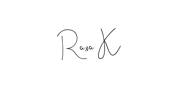 Make a short Raza K signature style. Manage your documents anywhere anytime using Andilay-7BmLP. Create and add eSignatures, submit forms, share and send files easily. Raza K signature style 4 images and pictures png