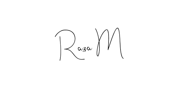 It looks lik you need a new signature style for name Raza M. Design unique handwritten (Andilay-7BmLP) signature with our free signature maker in just a few clicks. Raza M signature style 4 images and pictures png