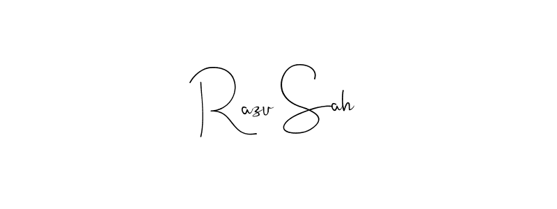 Also You can easily find your signature by using the search form. We will create Razu Sah name handwritten signature images for you free of cost using Andilay-7BmLP sign style. Razu Sah signature style 4 images and pictures png