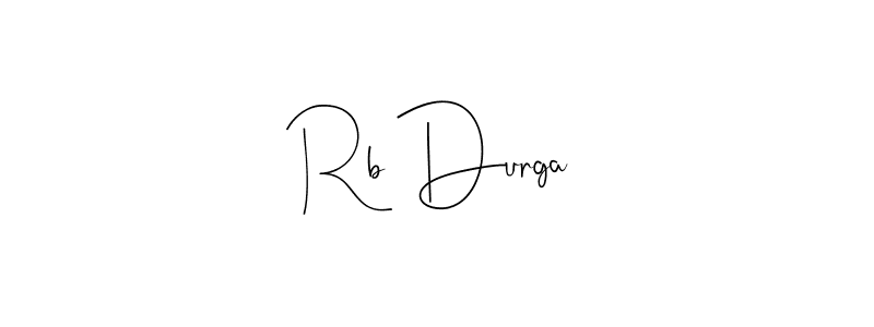 Design your own signature with our free online signature maker. With this signature software, you can create a handwritten (Andilay-7BmLP) signature for name Rb Durga. Rb Durga signature style 4 images and pictures png