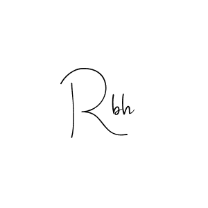 Make a beautiful signature design for name Rbh. Use this online signature maker to create a handwritten signature for free. Rbh signature style 4 images and pictures png