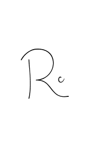 How to make Rc name signature. Use Andilay-7BmLP style for creating short signs online. This is the latest handwritten sign. Rc signature style 4 images and pictures png