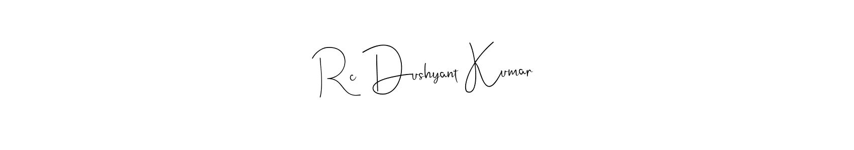 It looks lik you need a new signature style for name Rc Dushyant Kumar. Design unique handwritten (Andilay-7BmLP) signature with our free signature maker in just a few clicks. Rc Dushyant Kumar signature style 4 images and pictures png