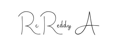 You can use this online signature creator to create a handwritten signature for the name Rc Reddy A. This is the best online autograph maker. Rc Reddy A signature style 4 images and pictures png