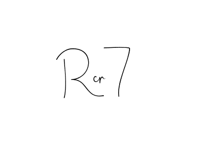 How to make Rcr7 signature? Andilay-7BmLP is a professional autograph style. Create handwritten signature for Rcr7 name. Rcr7 signature style 4 images and pictures png