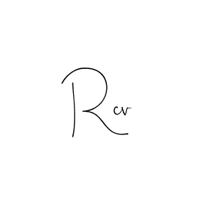 How to make Rcv name signature. Use Andilay-7BmLP style for creating short signs online. This is the latest handwritten sign. Rcv signature style 4 images and pictures png