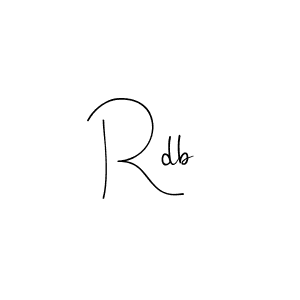 Design your own signature with our free online signature maker. With this signature software, you can create a handwritten (Andilay-7BmLP) signature for name Rdb. Rdb signature style 4 images and pictures png
