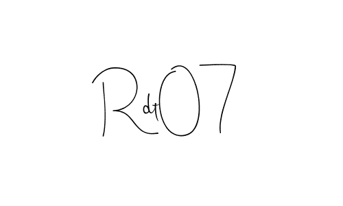 How to make Rdt07 signature? Andilay-7BmLP is a professional autograph style. Create handwritten signature for Rdt07 name. Rdt07 signature style 4 images and pictures png