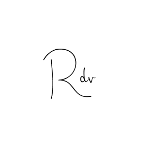 Make a beautiful signature design for name Rdv. Use this online signature maker to create a handwritten signature for free. Rdv signature style 4 images and pictures png