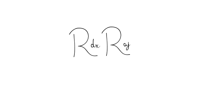 The best way (Andilay-7BmLP) to make a short signature is to pick only two or three words in your name. The name Rdx Raj include a total of six letters. For converting this name. Rdx Raj signature style 4 images and pictures png