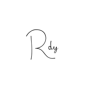 Rdy stylish signature style. Best Handwritten Sign (Andilay-7BmLP) for my name. Handwritten Signature Collection Ideas for my name Rdy. Rdy signature style 4 images and pictures png