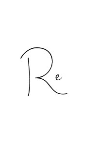 How to make Re name signature. Use Andilay-7BmLP style for creating short signs online. This is the latest handwritten sign. Re signature style 4 images and pictures png