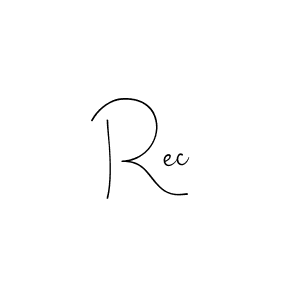 How to make Rec signature? Andilay-7BmLP is a professional autograph style. Create handwritten signature for Rec name. Rec signature style 4 images and pictures png