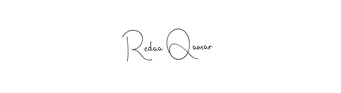 Redaa Qamar stylish signature style. Best Handwritten Sign (Andilay-7BmLP) for my name. Handwritten Signature Collection Ideas for my name Redaa Qamar. Redaa Qamar signature style 4 images and pictures png