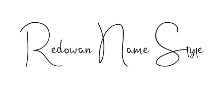 Looking for an artistic signature for Redowan Name Style? The Andilay-7BmLP calligraphy style gives a sophisticated flow suitable for business cards and emails. Redowan Name Style signature style 4 images and pictures png