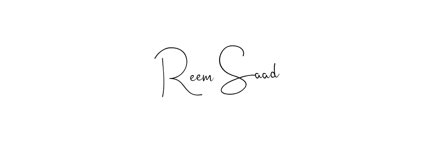 You can use this online signature creator to create a handwritten signature for the name Reem Saad. This is the best online autograph maker. Reem Saad signature style 4 images and pictures png