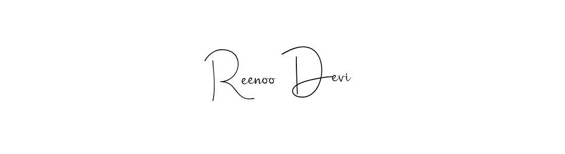Make a beautiful signature design for name Reenoo Devi. With this signature (Andilay-7BmLP) style, you can create a handwritten signature for free. Reenoo Devi signature style 4 images and pictures png