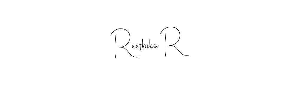 It looks lik you need a new signature style for name Reethika R. Design unique handwritten (Andilay-7BmLP) signature with our free signature maker in just a few clicks. Reethika R signature style 4 images and pictures png