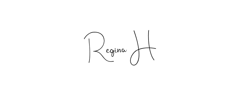 Andilay-7BmLP is a professional signature style that is perfect for those who want to add a touch of class to their signature. It is also a great choice for those who want to make their signature more unique. Get Regina H name to fancy signature for free. Regina H signature style 4 images and pictures png