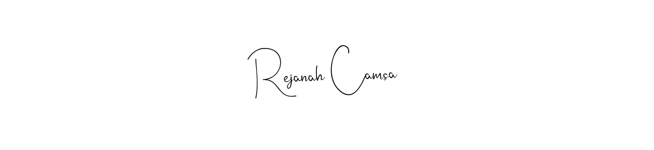 Use a signature maker to create a handwritten signature online. With this signature software, you can design (Andilay-7BmLP) your own signature for name Rejanah Camsa. Rejanah Camsa signature style 4 images and pictures png