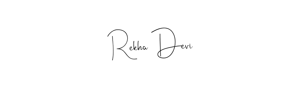 How to make Rekha Devi signature? Andilay-7BmLP is a professional autograph style. Create handwritten signature for Rekha Devi name. Rekha Devi signature style 4 images and pictures png