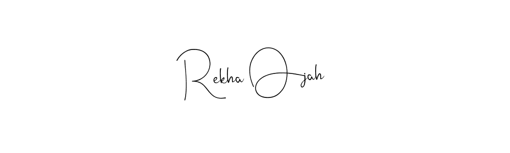 It looks lik you need a new signature style for name Rekha Ojah. Design unique handwritten (Andilay-7BmLP) signature with our free signature maker in just a few clicks. Rekha Ojah signature style 4 images and pictures png