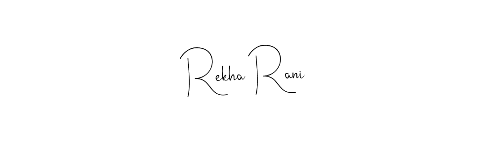 Make a beautiful signature design for name Rekha Rani. Use this online signature maker to create a handwritten signature for free. Rekha Rani signature style 4 images and pictures png