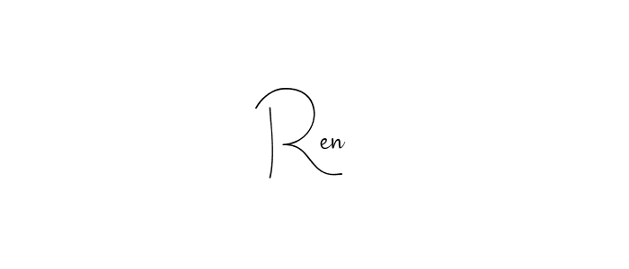 How to make Ren ♡ signature? Andilay-7BmLP is a professional autograph style. Create handwritten signature for Ren ♡ name. Ren ♡ signature style 4 images and pictures png