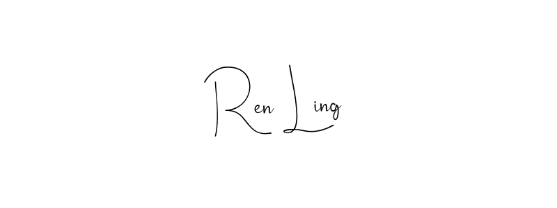 Ren Ling stylish signature style. Best Handwritten Sign (Andilay-7BmLP) for my name. Handwritten Signature Collection Ideas for my name Ren Ling. Ren Ling signature style 4 images and pictures png