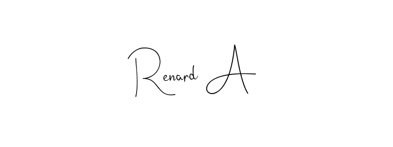 You should practise on your own different ways (Andilay-7BmLP) to write your name (Renard A) in signature. don't let someone else do it for you. Renard A signature style 4 images and pictures png