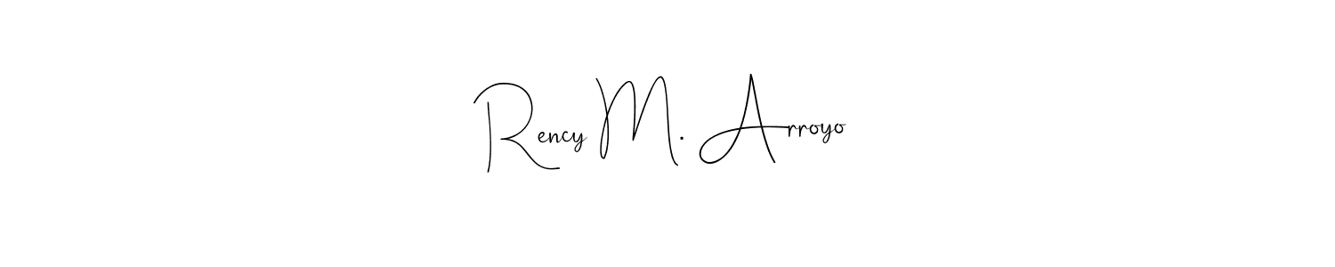 See photos of Rency M. Arroyo official signature by Spectra . Check more albums & portfolios. Read reviews & check more about Andilay-7BmLP font. Rency M. Arroyo signature style 4 images and pictures png