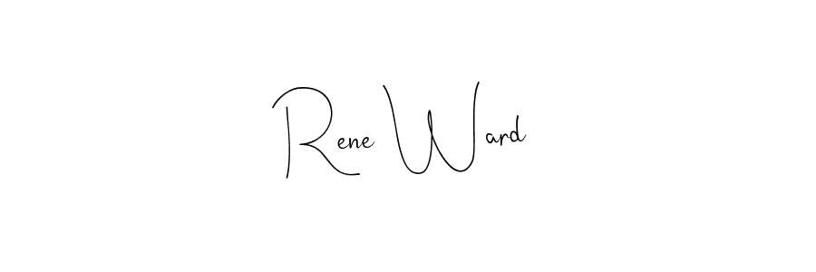 Make a beautiful signature design for name Rene Ward. Use this online signature maker to create a handwritten signature for free. Rene Ward signature style 4 images and pictures png