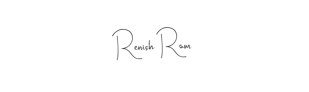 This is the best signature style for the Renish Ram name. Also you like these signature font (Andilay-7BmLP). Mix name signature. Renish Ram signature style 4 images and pictures png
