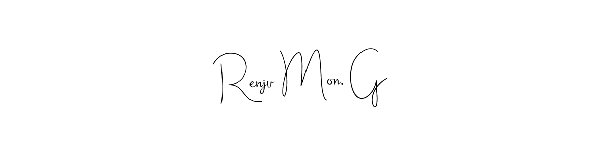 You can use this online signature creator to create a handwritten signature for the name Renju Mon. G. This is the best online autograph maker. Renju Mon. G signature style 4 images and pictures png